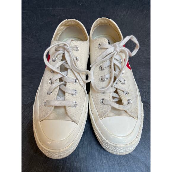 Converse Comme Des Garcons PLAY Chuck Taylor 70 Low Top Sneaker White W 7 M 5 - Picture 8 of 8